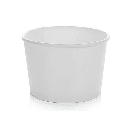 Pote Polipapel Blanco 8 Oz (x1.000) sin tapa