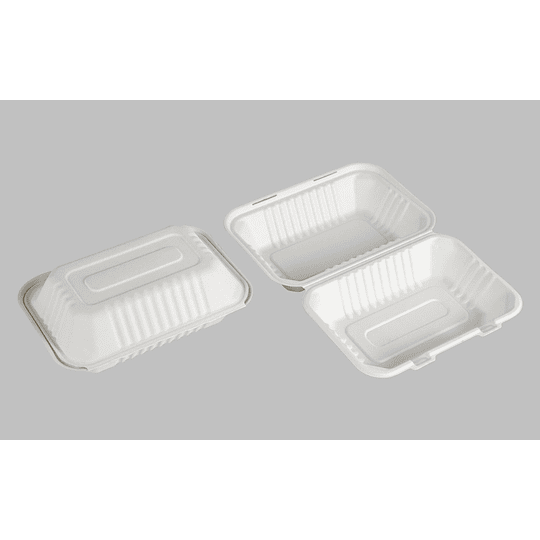 Porta Comida Rectangular (x250) de Bagazo