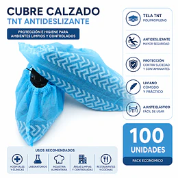 Cubre calzados TNT Antideslizante (100 Unid.) Celestes