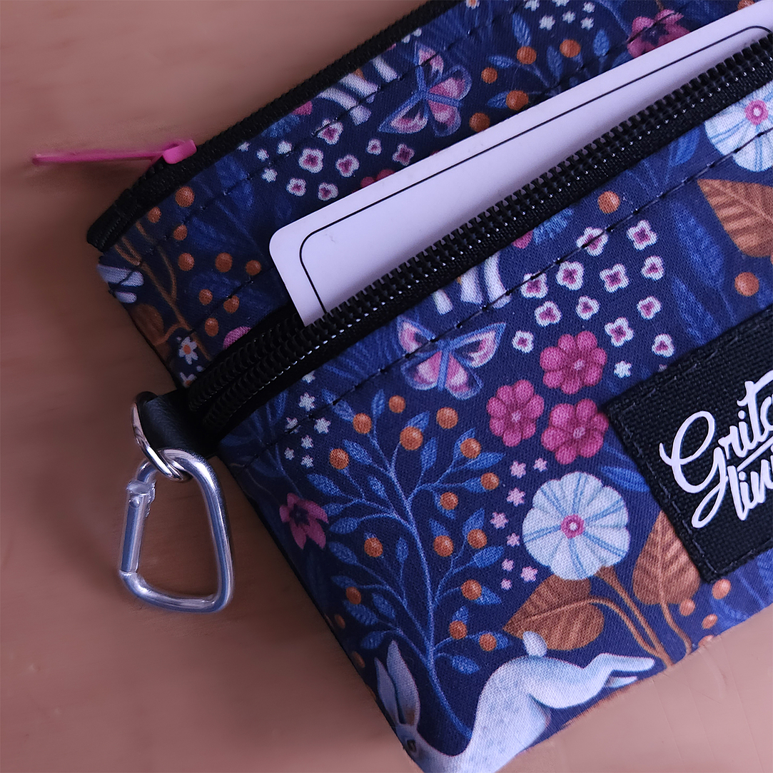 Monedero Conejos azul 2