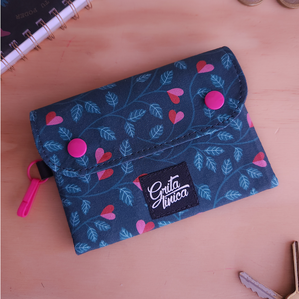 Mini Billetera Corazones 1