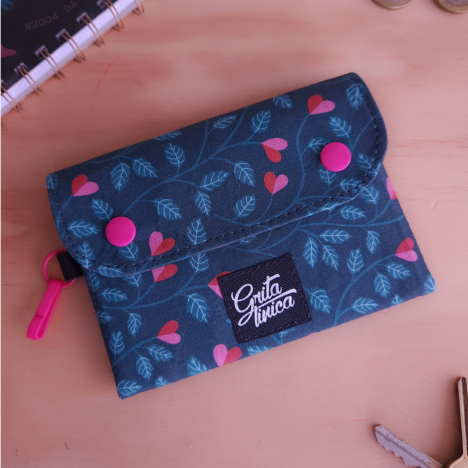 Mini Billetera Corazones 1