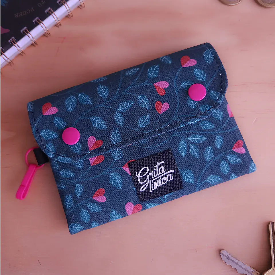 Mini Billetera Corazones 1