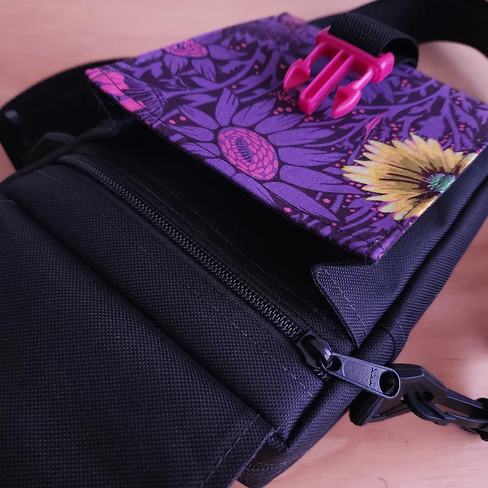 Bandolera Girasol morado 3