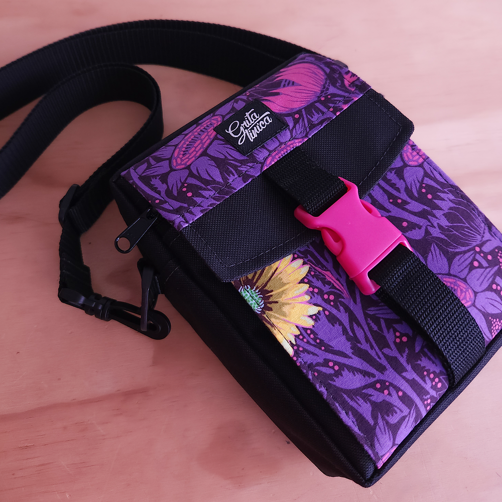 Bandolera Girasol morado 2