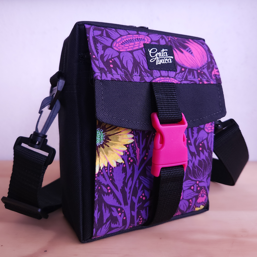 Bandolera Girasol morado 1