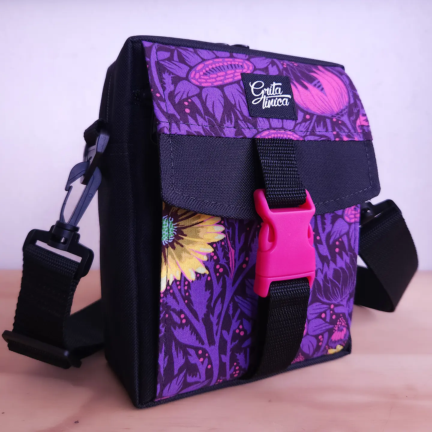 Bandolera Girasol morado 1