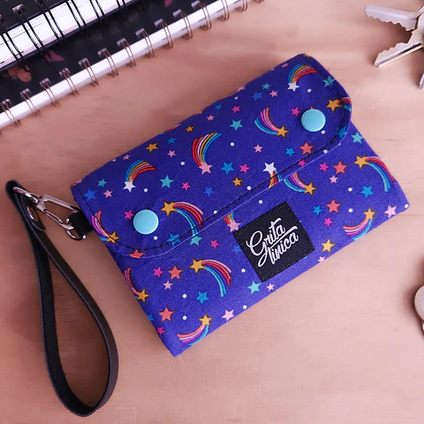 Billetera M Estrella Fugaz azul