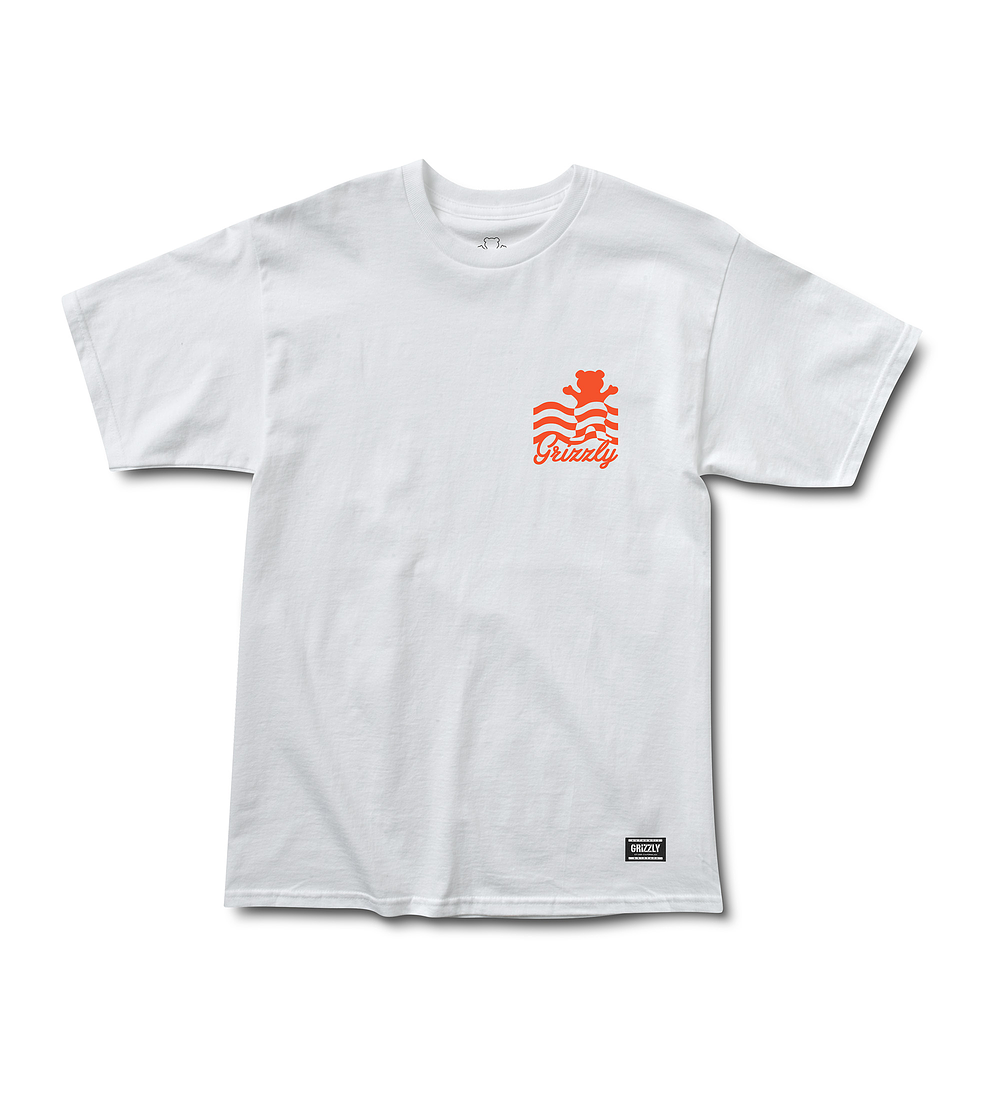 Polera Grizzly - Wavy SS Tee Blanco 