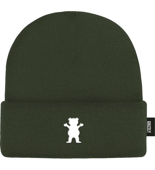 Gorro Grizzly  OG Bear Embroidered Beanie Verde