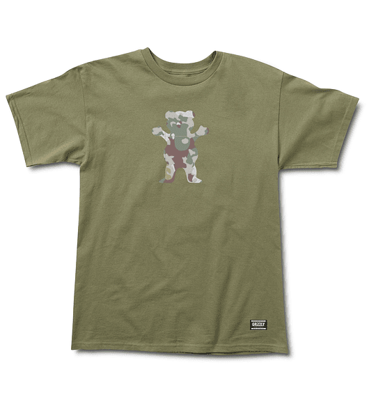 Polera Grizzly - Camoflauge Lodge SS Tee - Verde