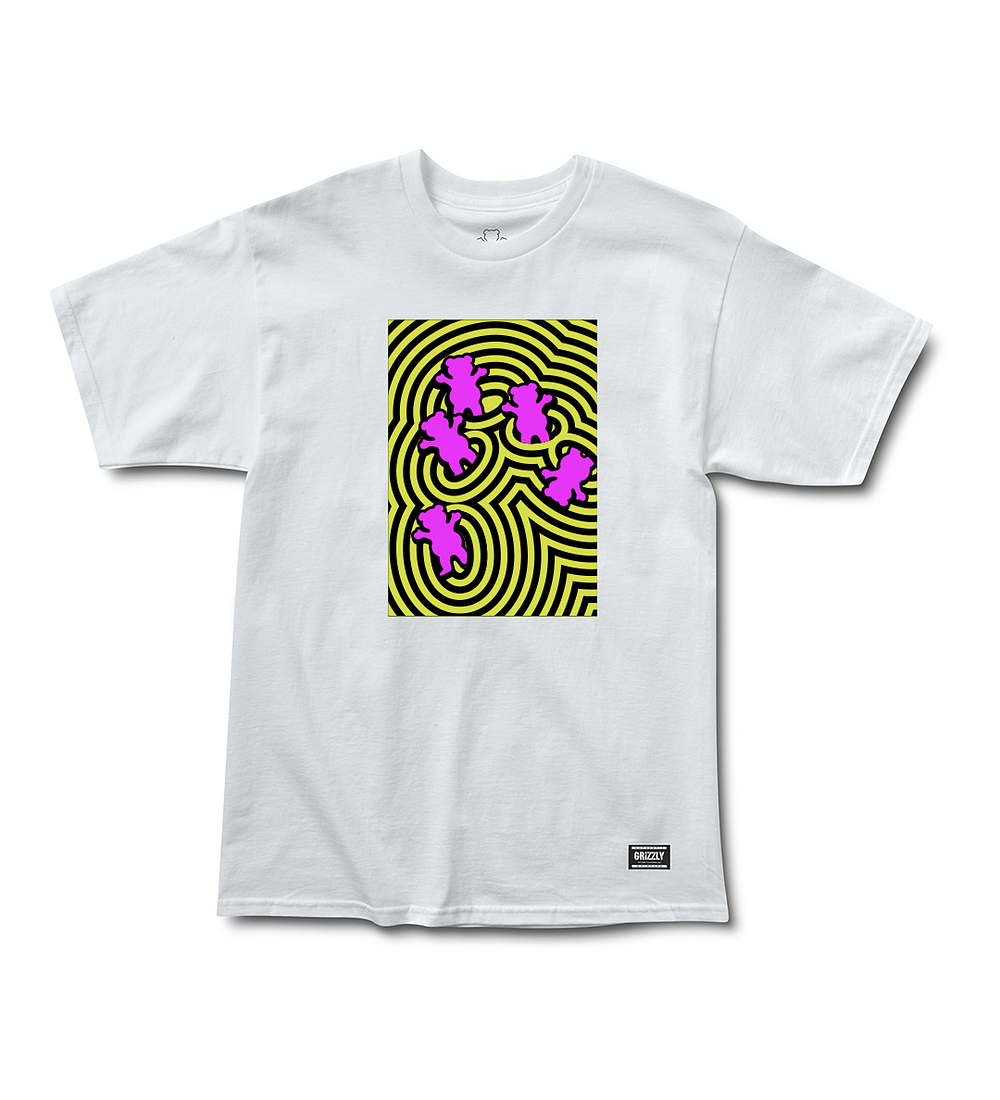 Polera Grizzly - Vortex SS Tee - Blanco