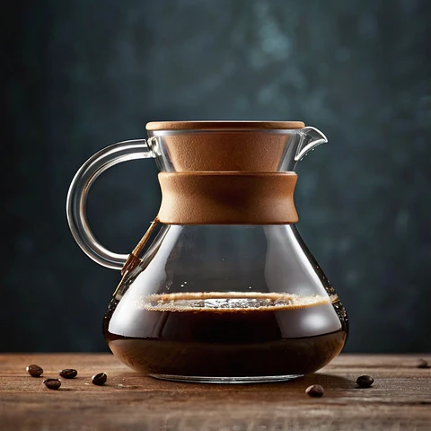 Jarra de vidrio para café
