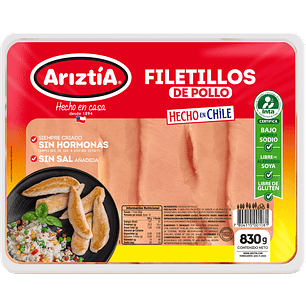 Filetillos de pechuga de pollo 830 g