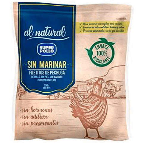 Natural chicken fillet 700 g
