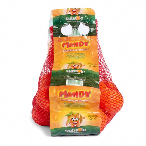 Tangerina mandy em malha 1 kg