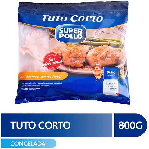 Tuto corto Super Pollo IQF 800 g
