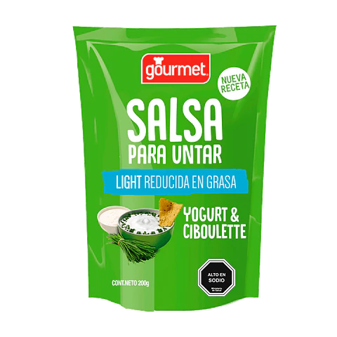 Salsa para Untar Gourmet 200 g, Yoghurt y Ciboulette