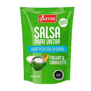 Salsa para Untar Gourmet 200 g, Yoghurt y Ciboulette