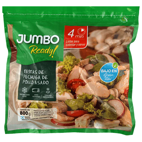 Tiras de Pollo Asado Ready! 800 g