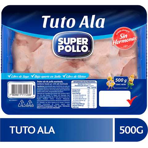 Truto de ala de pollo 500 g