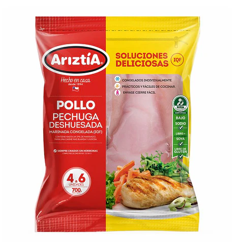 Pechuga deshuesada de pollo 700 g