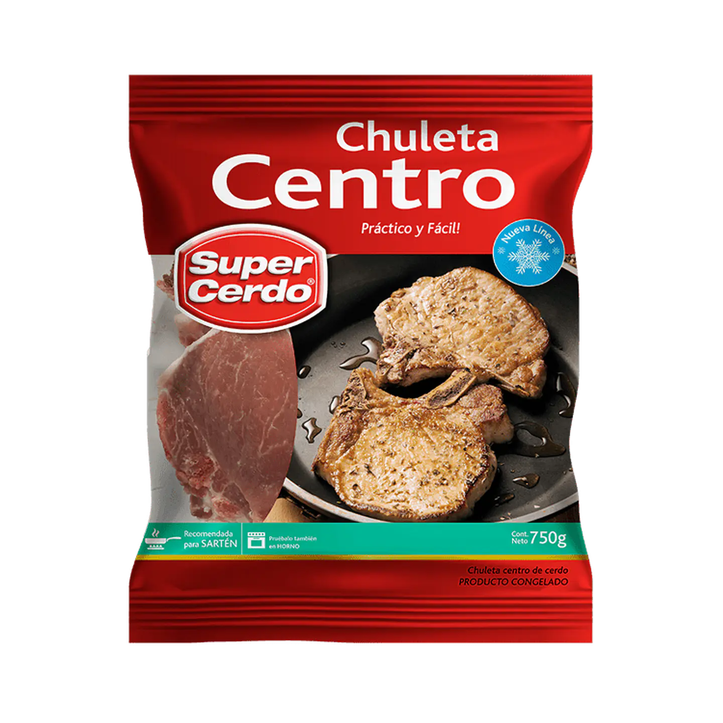 Chuleta centro 750 g 1