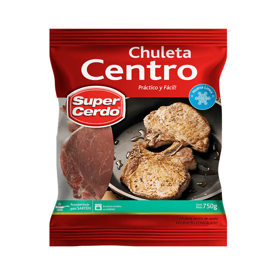 Chuleta centro 750 g 1