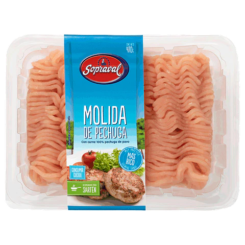 Ground turkey breast meat 2% Sopraval 470 g