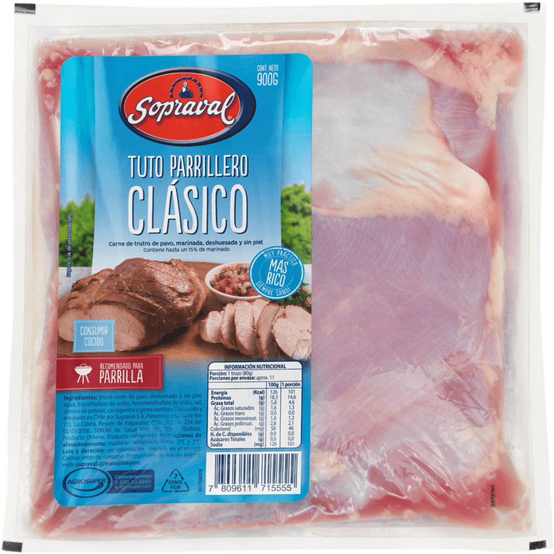 Trutro de Pavo Parrillero Sopraval 900 g 1