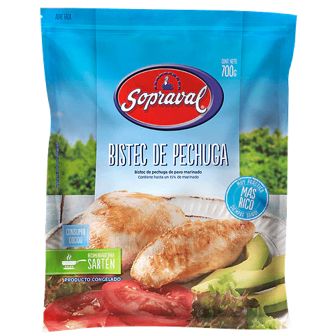 Bife de peru Sopraval 700 g