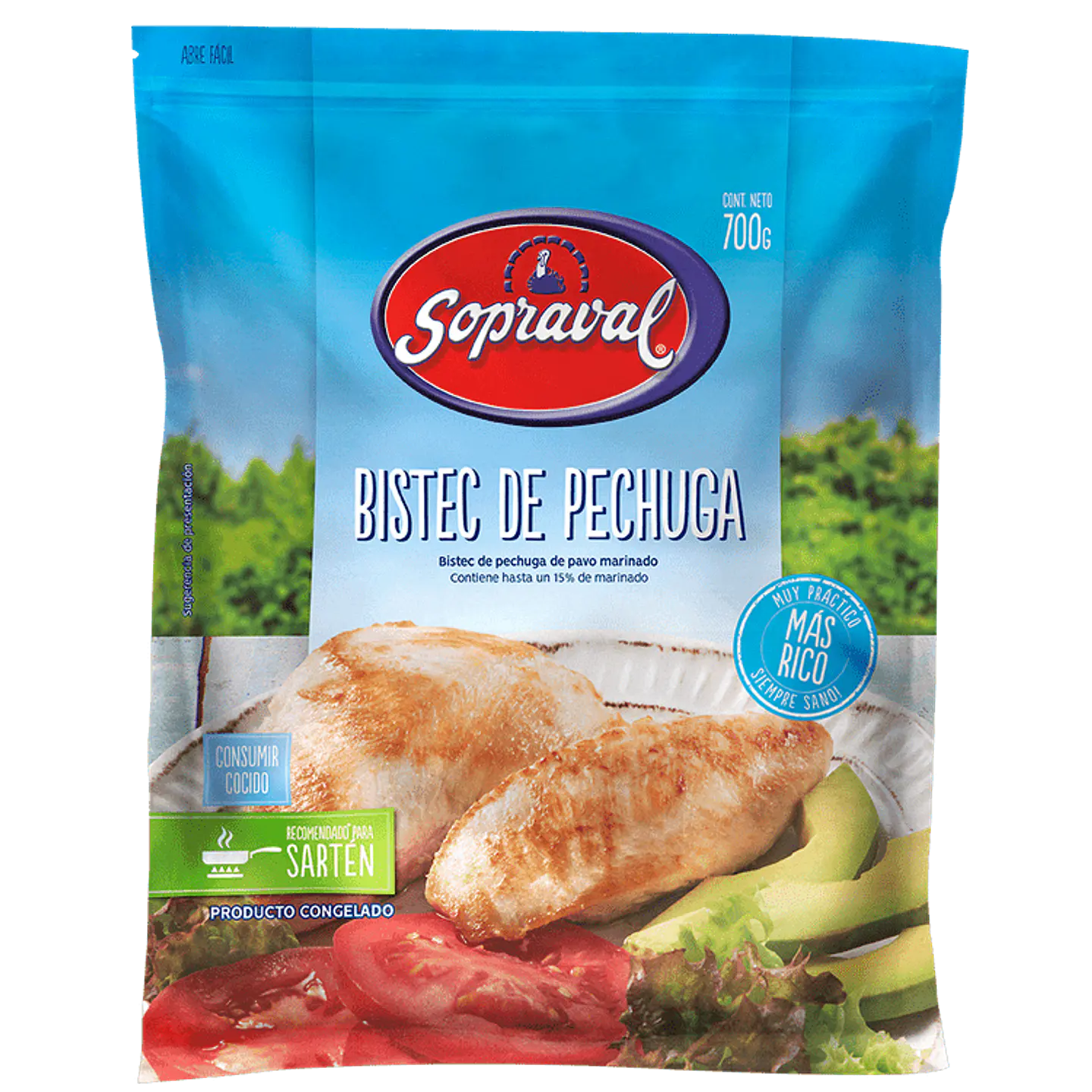 Bistec de pavo Sopraval 700 g 1
