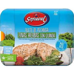 Filete de pavo finas hierbas Sopraval 700 g