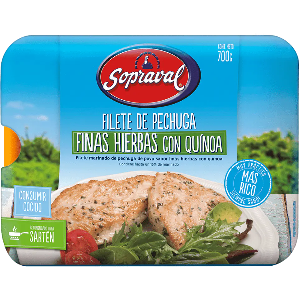 Sopraval fine herbs turkey fillet 700 g 1