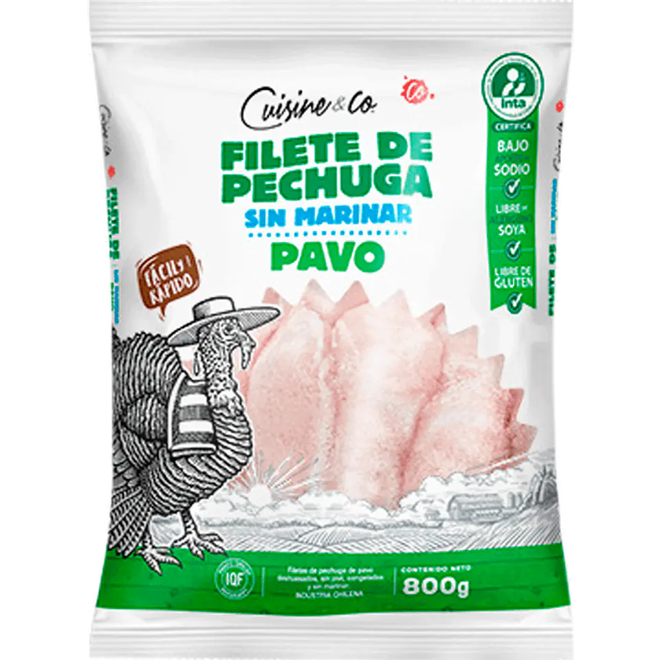 Filete pechuga de pavo 800 g 1