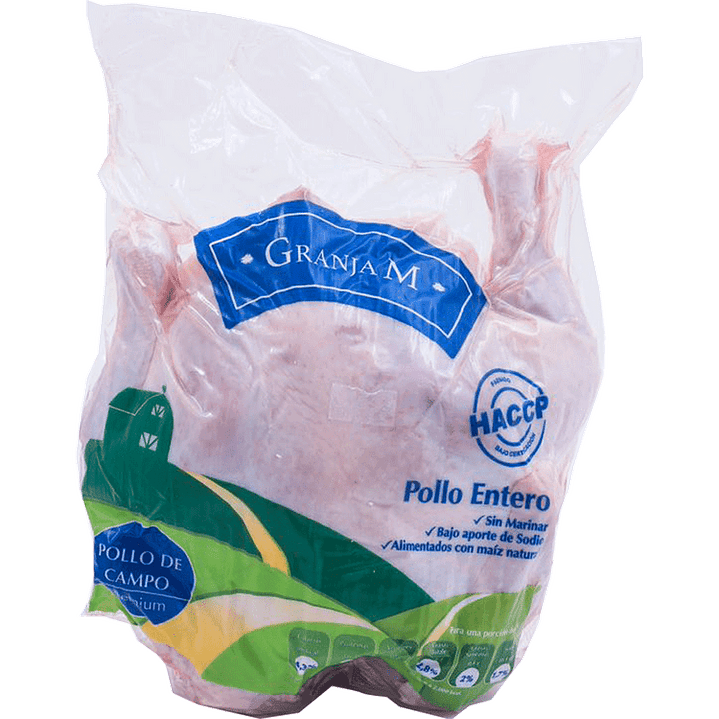 Pollo entero 1.6 kg 1