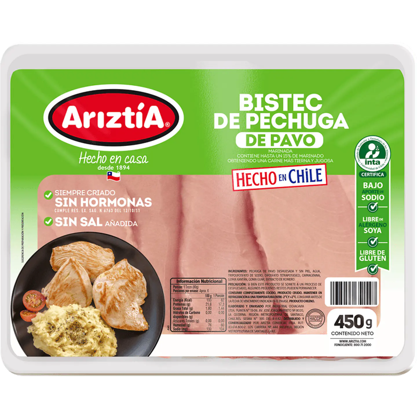 Turkey fillet steak 450 g 1