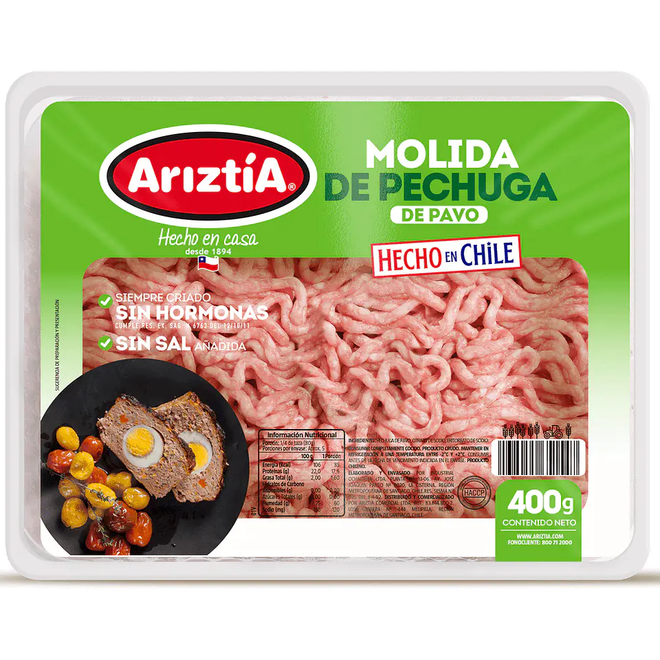 Peito de peru moído 400 g 1