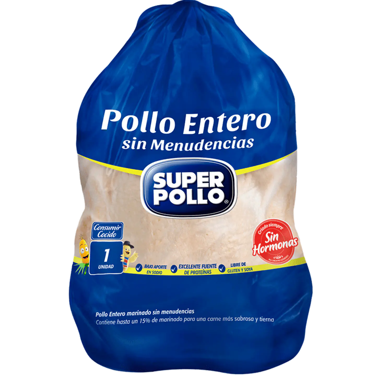 Frango inteiro fresco por unidade 1