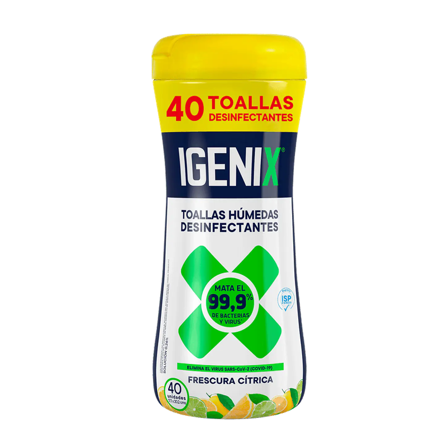 toalla desinfectante  Igenix 40 un 1