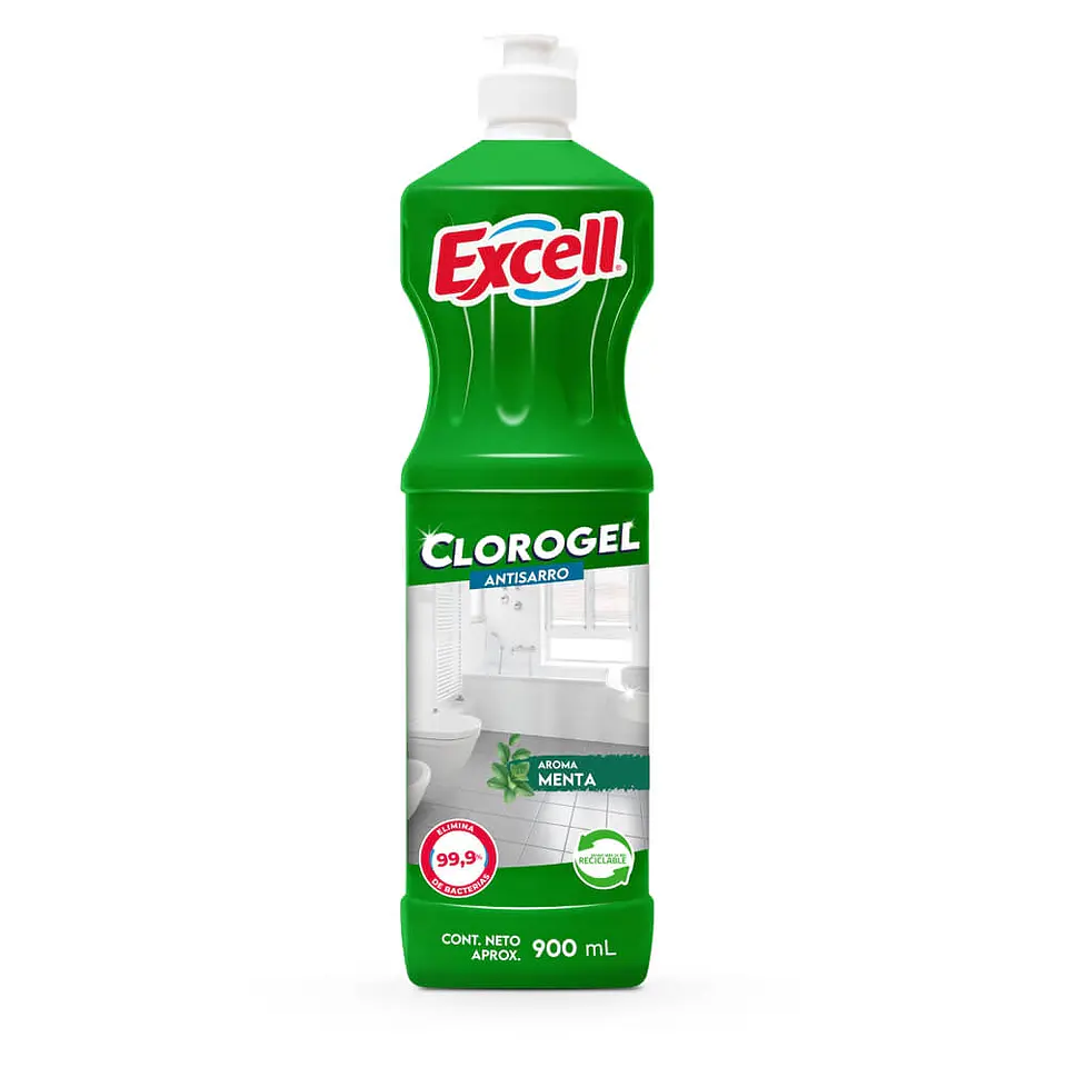cloro gel  excell 900 ml 1
