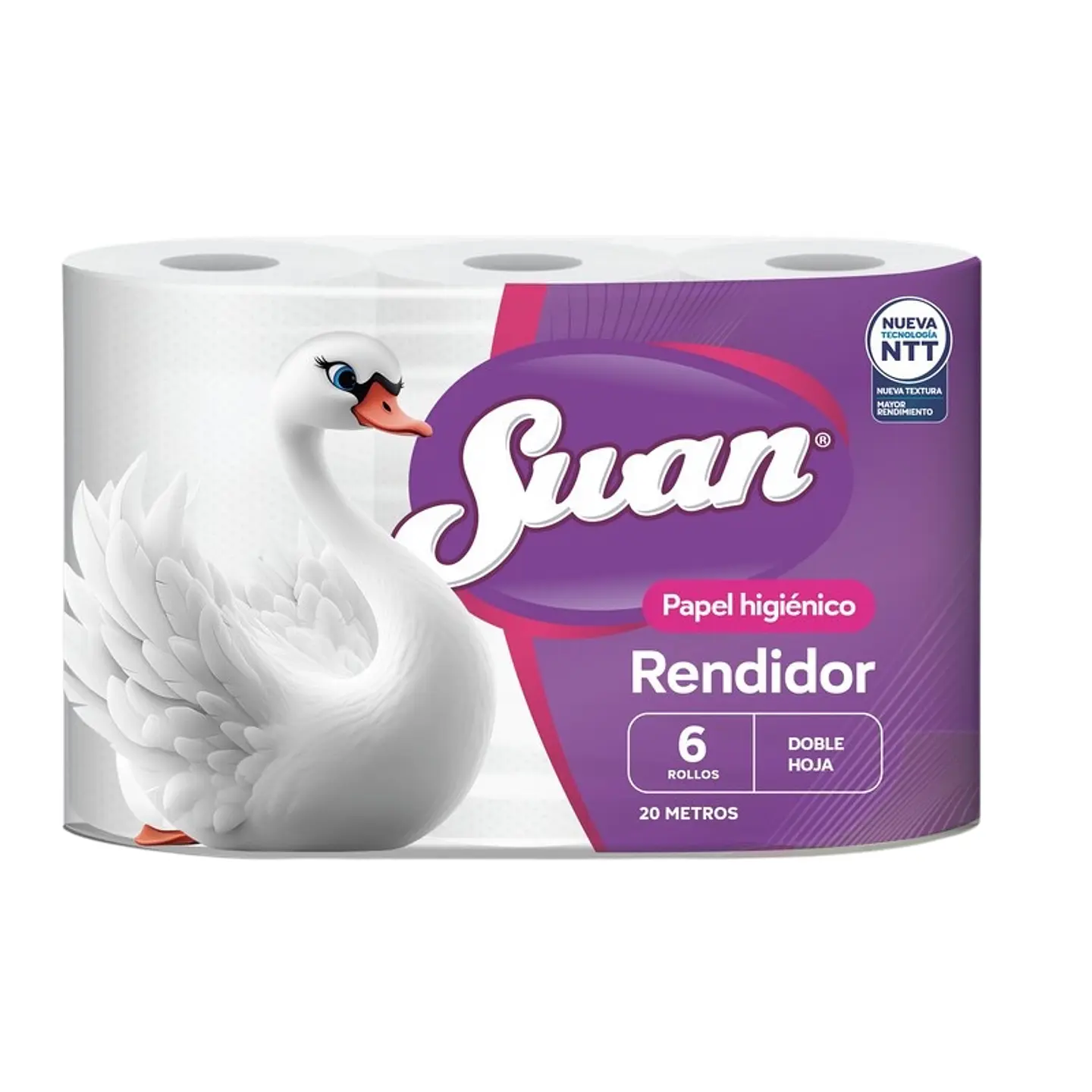 Papel higiénico Swan 20mt x 6un 1