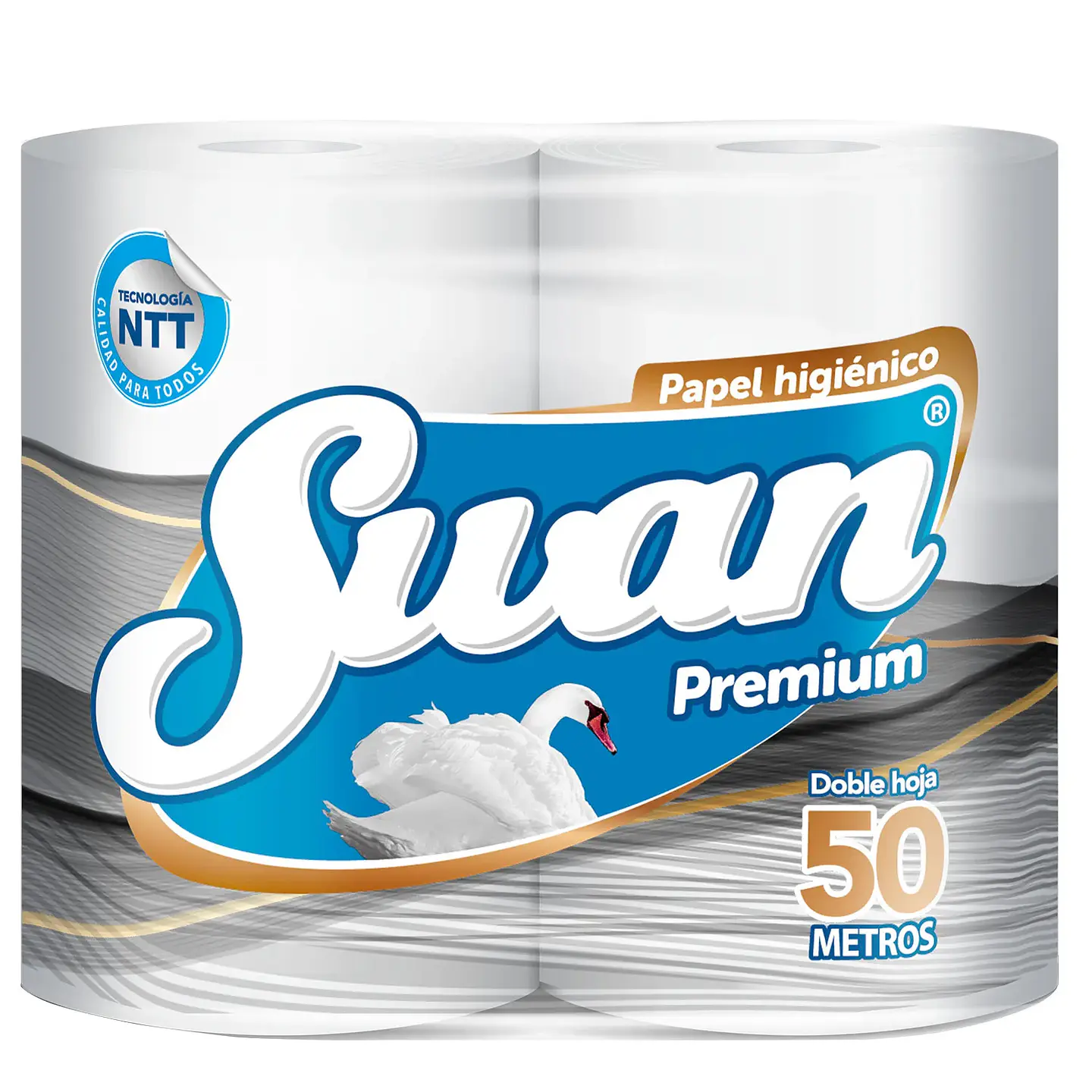 Papel higiénico Swan 50 mt x 4 un 1