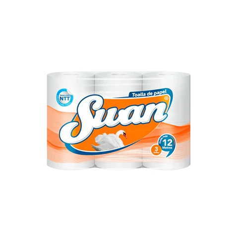 toalla swan 12 mt x 3 un