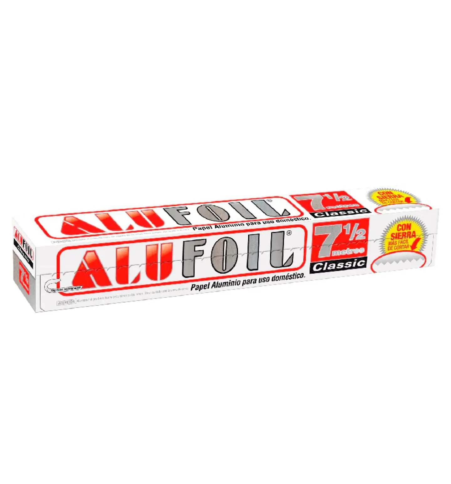 papel de aluminio alufoil 7,5 mts 1