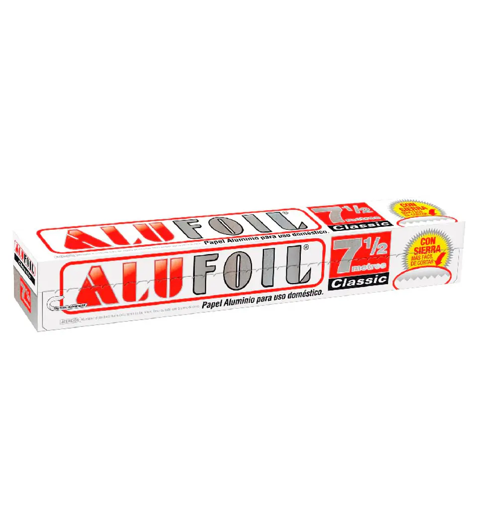 papel de aluminio alufoil 7,5 mts 1