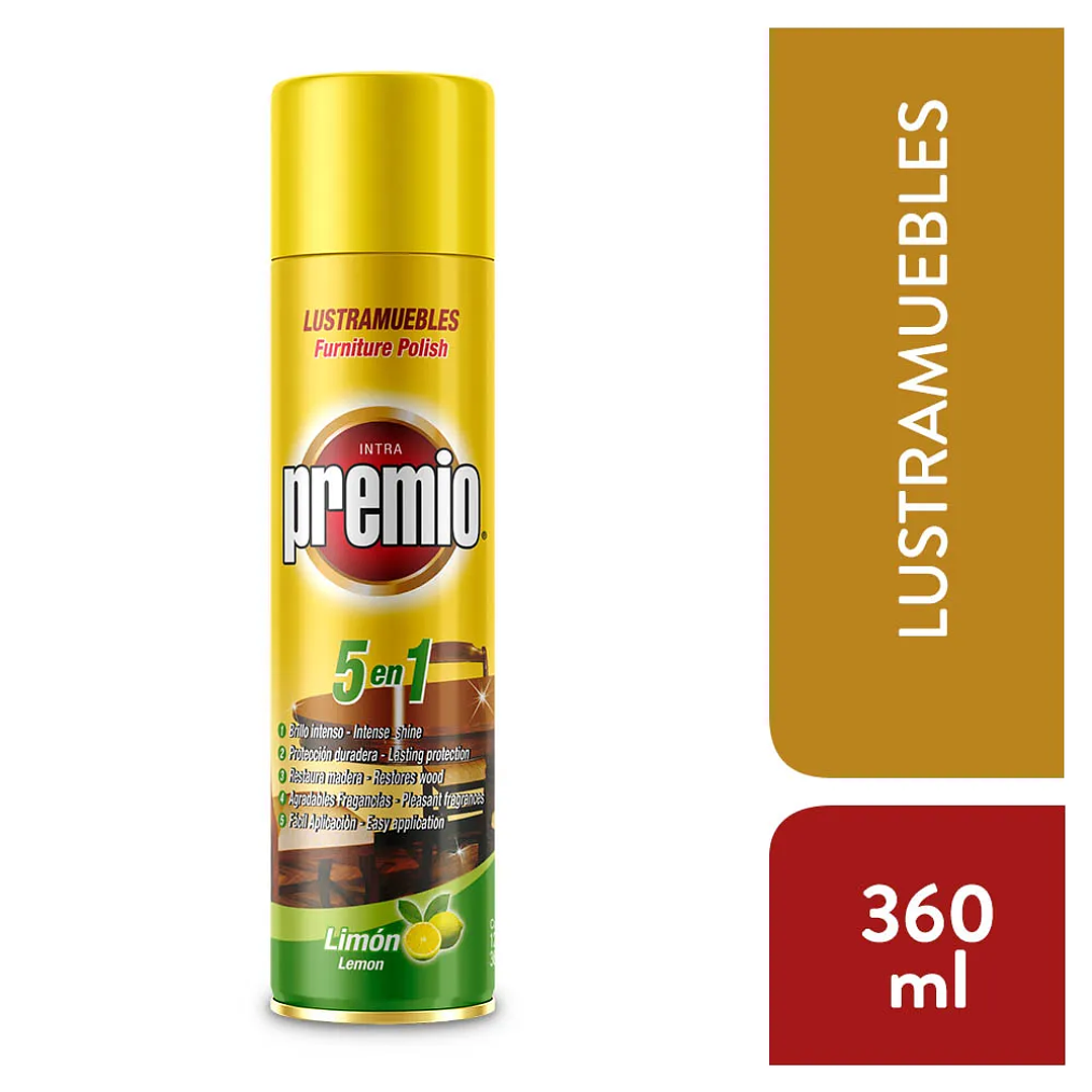 Lustra muebles aerosol Premio 360ml  1