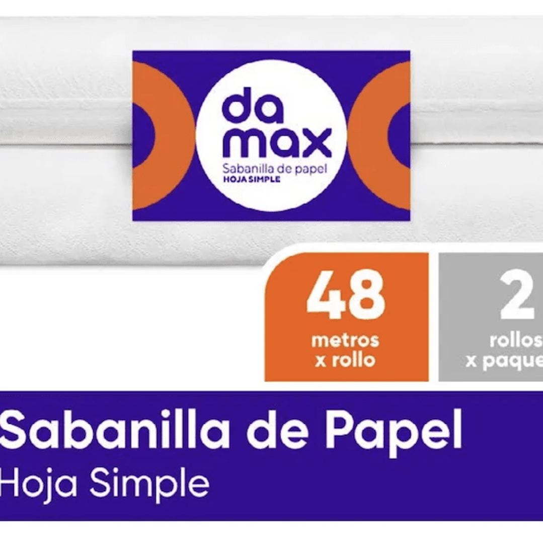 Sabanilla de papel Damax 2un/48mts 1