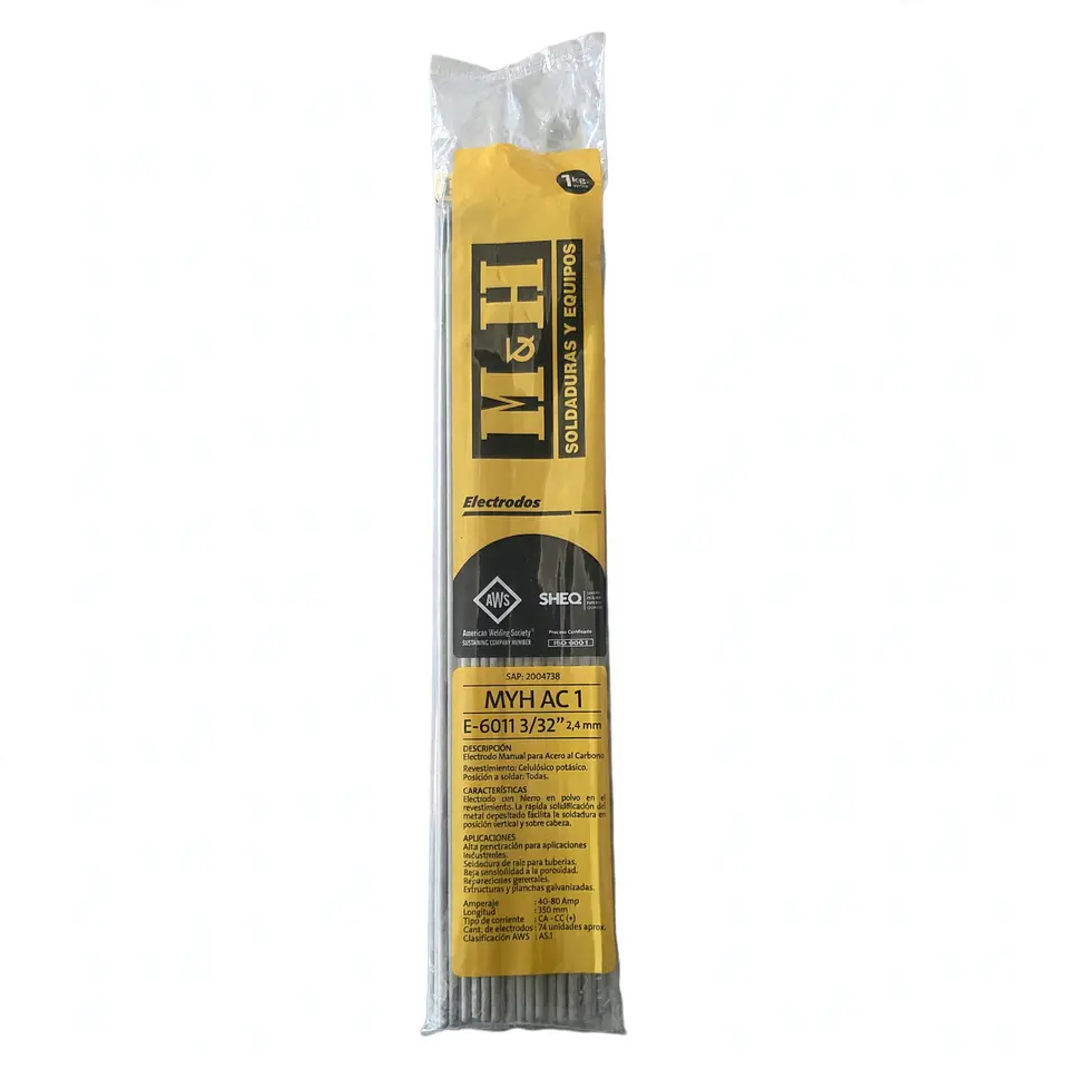 Electrodo MYH 6011 3/32 Bolsa 1 kg. 1