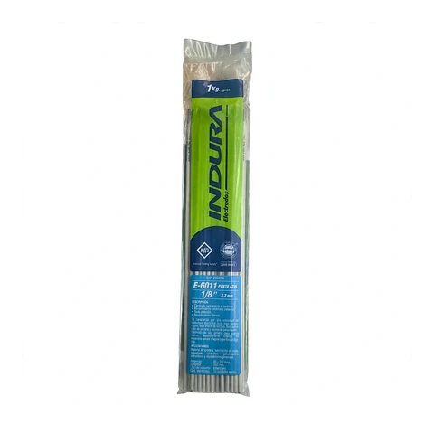 Electrodo Indura 6011 1/8 Punto Azul bolsa 1 kg.